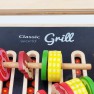 Žaislinė medinė mini viryklė kepsninė  vaikams | Su priedais | Classic World CW53863
